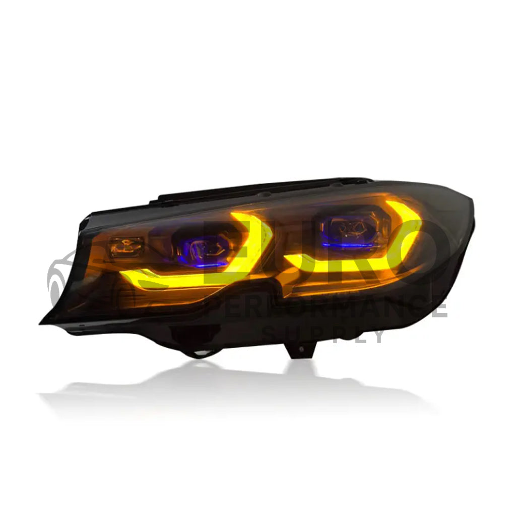 BMW 3 Series G20 2019-2022 Laser Style Headlights Dual Color White - Yellow Drl