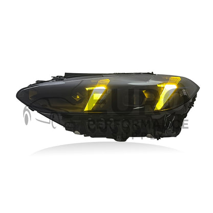 Bmw 4 Series G22 G23 G82 (2021-2024) Upgrade 2025 Style Yellow White Headlight