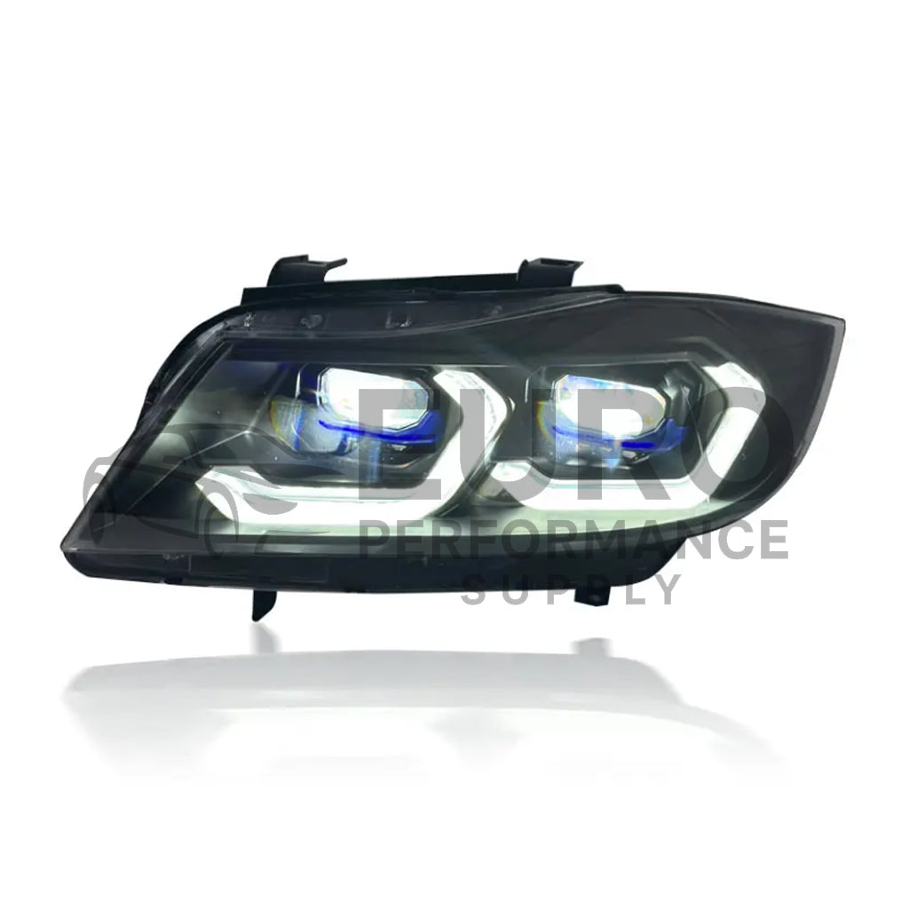 BMW 3 Series E90 E91 Dual-Color Front Laser Headlights (2005-2012) | White & Yellow DRL