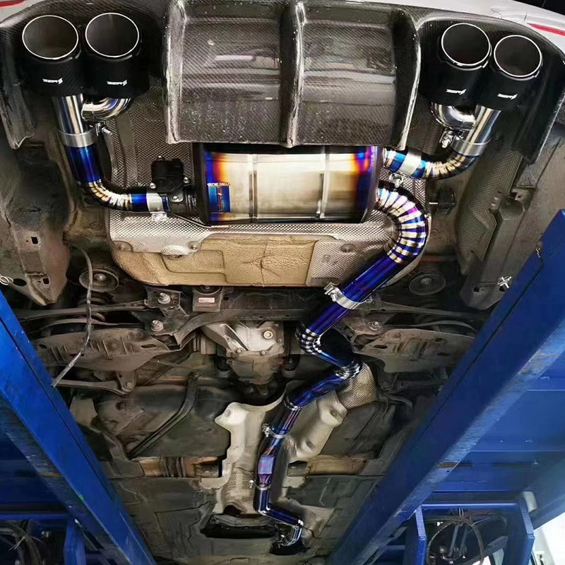 BMW 3 Series 2010-2021 Catback Exhaust System with Valve Muffler Catback Titanium